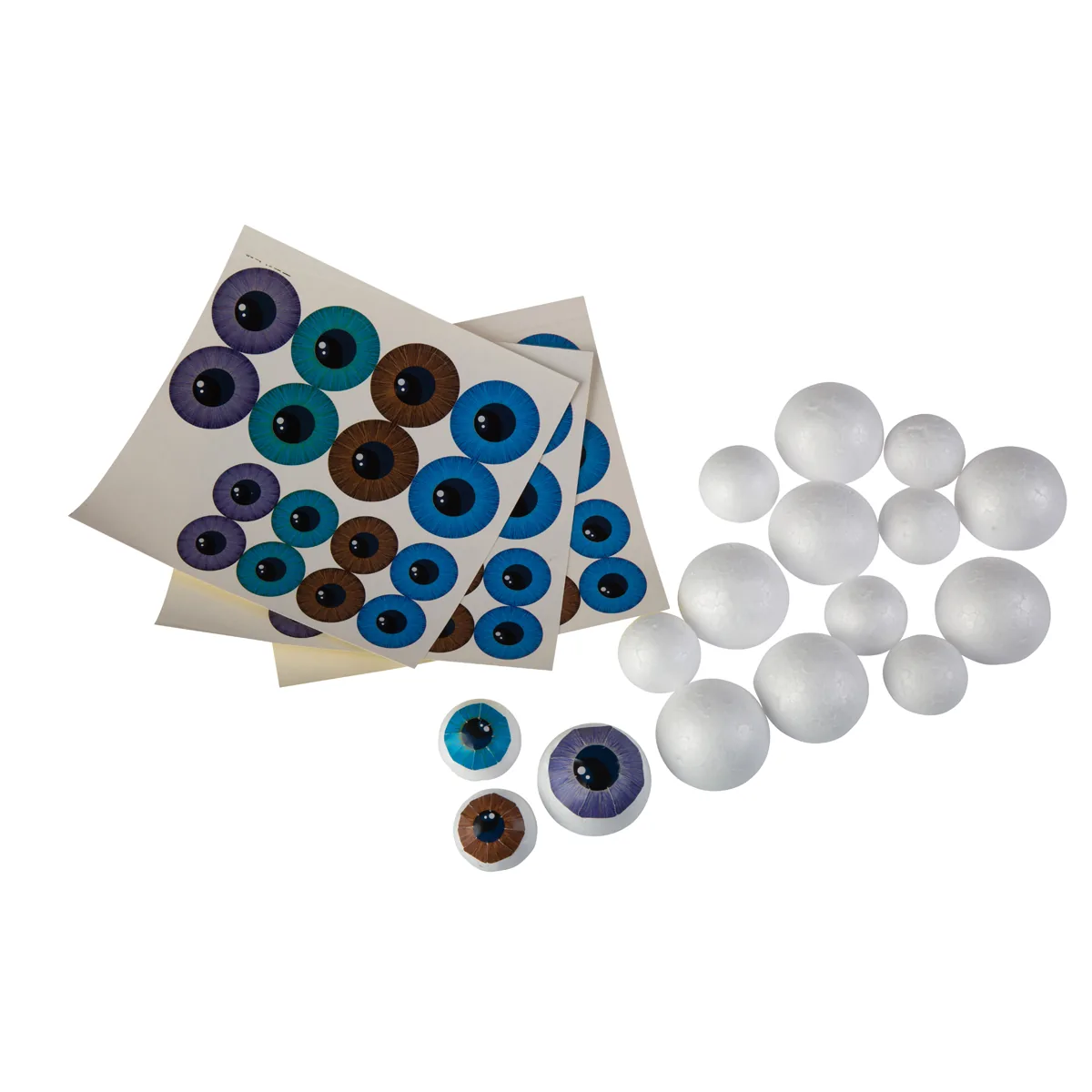 3D-Augen gewölbt 16er Set — Eduplay padagogisches Spielzeug Kita