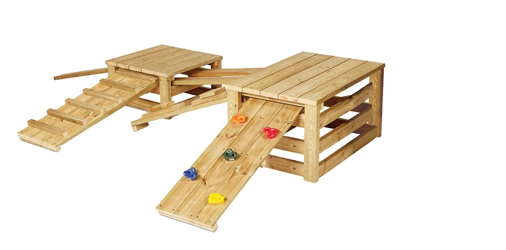 Abenteuer-Kletterset ohne Rutsche — Millhouse Lernspielzeug Schule