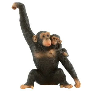 Affenmama mit Kind Spielfigur — Eduplay padagogisches Spielzeug Kita