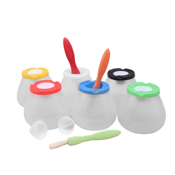 Auslaufsichere Becher mit Deckel 6er Set — Eduplay padagogisches Spielzeug Kita