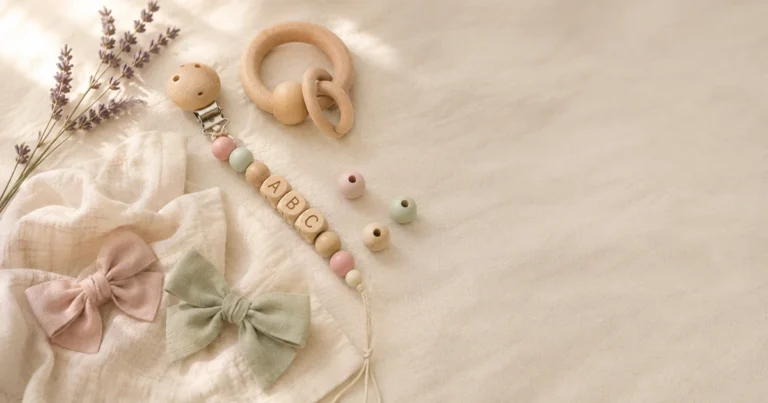 Personalisierte Babygeschenke mit Namen: 8 Ideen mit Buchstabenperlen