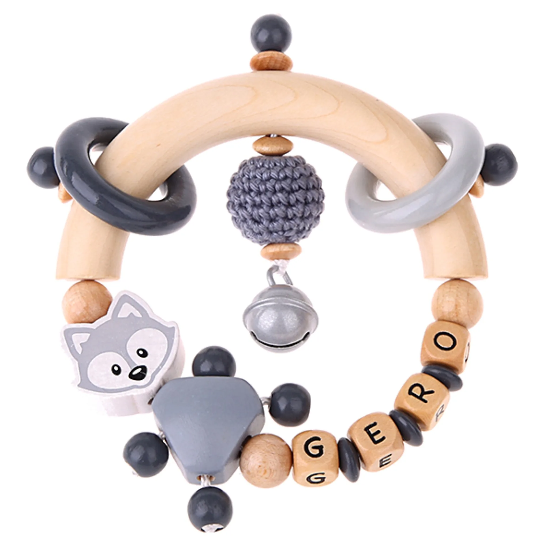 Bastelset Greifling Fuchs grau — Kiki-Ena Bastelmaterial Naturholz Bastelset Greifling Fuchs grau — Kiki-Ena Bastelmaterial Naturholz