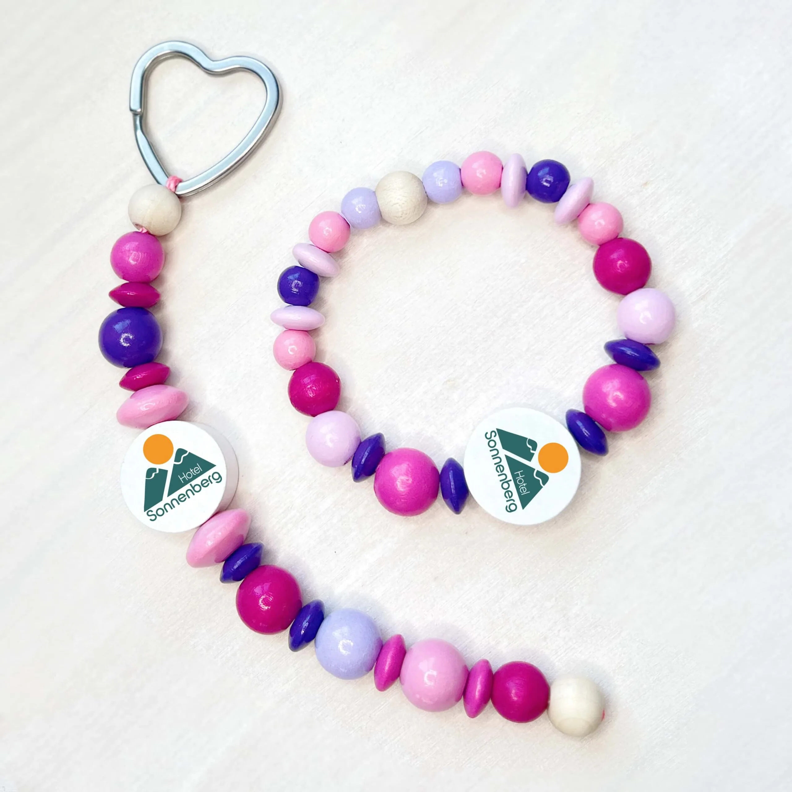 Bastelset Schlüsselanhänger & Armband "Girl" — Kiki-Ena Bastelmaterial Naturholz