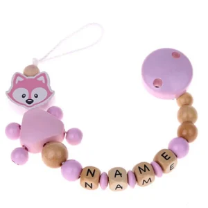 Bastelset Schnullerkette Fuchs rosa Bastelset