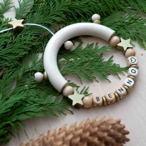 Bastelset Weihnachtsanhänger mit Stern — Kiki-Ena Bastelmaterial Naturholz Bastelset Weihnachtsanhänger mit Stern — Kiki-Ena Bastelmaterial Naturholz