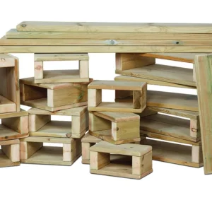 Bausteinset (22-teilig) — Millhouse Lernspielzeug Schule