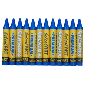 belcolART Crewax Premium 12 Wachsmalstifte hellblau — Eduplay padagogisches Spielzeug Kita