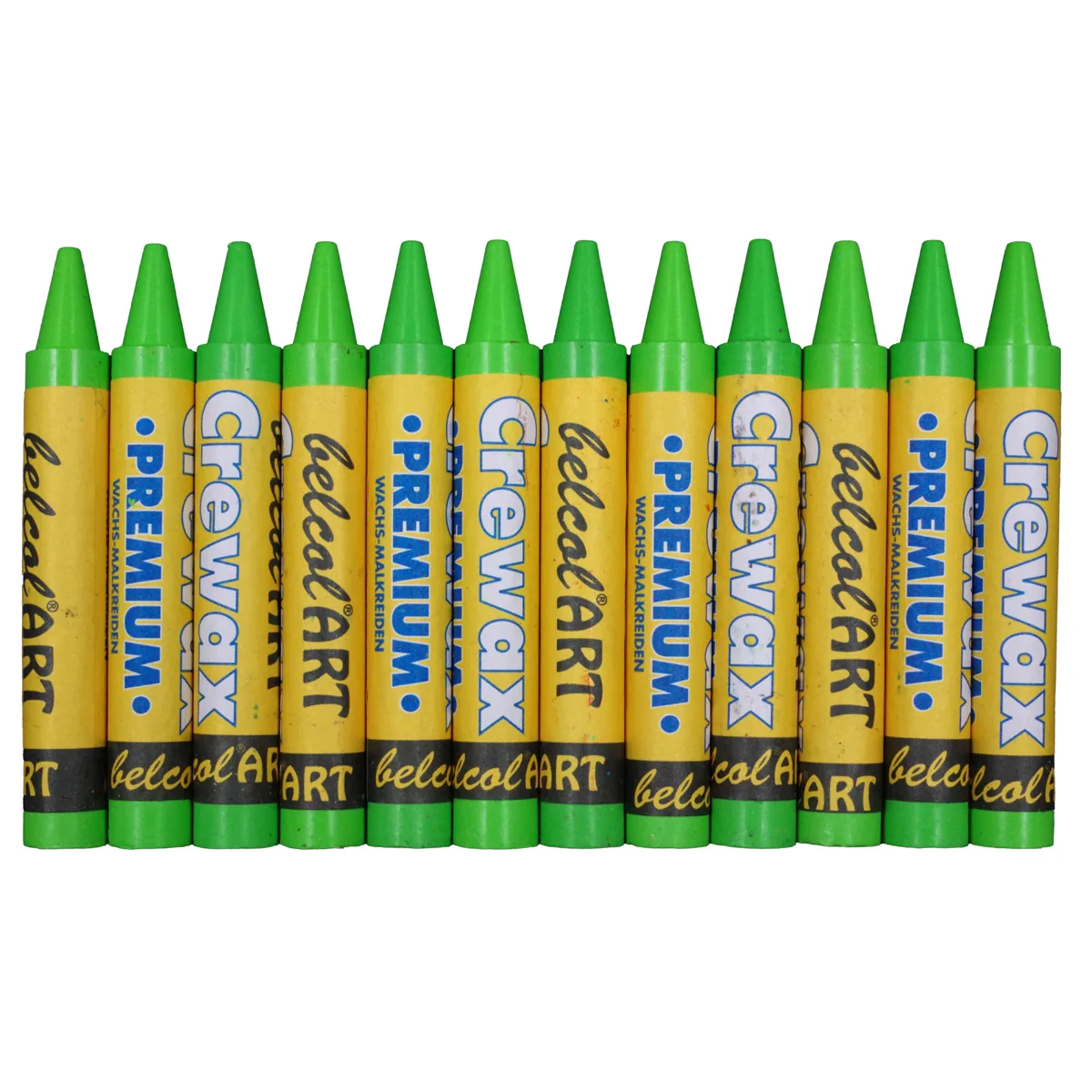 belcolART Crewax Premium 12 Wachsmalstifte hellgrün — Eduplay padagogisches Spielzeug Kita