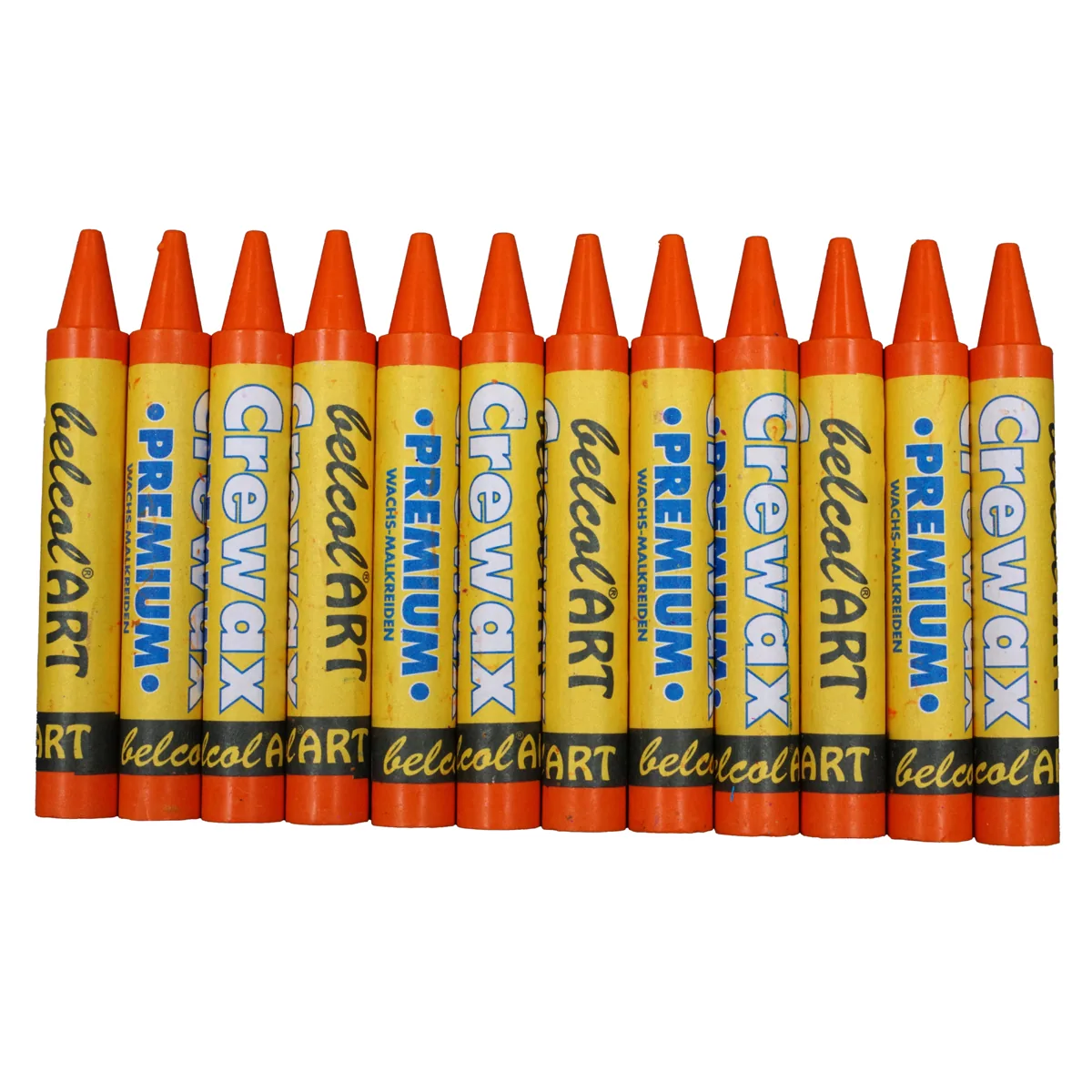 belcolART Crewax Premium 12 Wachsmalstifte orange — Eduplay padagogisches Spielzeug Kita