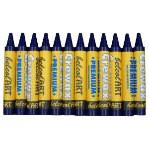 belcolART Crewax Premium 12 Wachsmalstifte preussisch blau — Eduplay padagogisches Spielzeug Kita