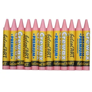belcolART Crewax Premium 12 Wachsmalstifte rosa — Eduplay padagogisches Spielzeug Kita