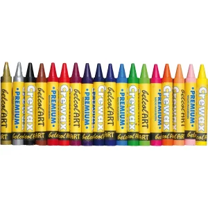 belcolART Crewax Premium Wachsmalstifte 18er Sortiment — Eduplay padagogisches Spielzeug Kita