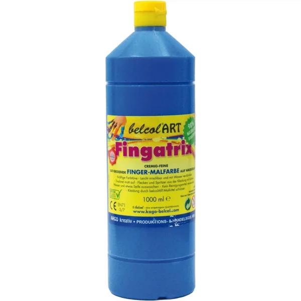 belcolART Fingatrix 1000ml blau — Eduplay padagogisches Spielzeug Kita
