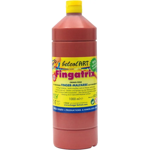 belcolART Fingatrix 1000ml braun — Eduplay padagogisches Spielzeug Kita