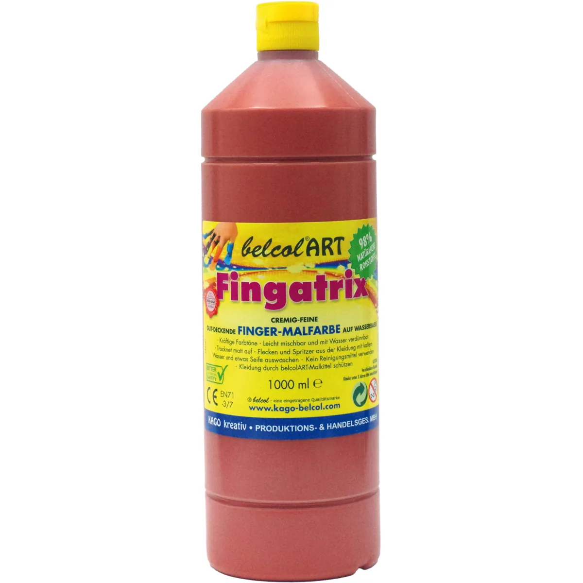 belcolART Fingatrix 1000ml braun — Eduplay padagogisches Spielzeug Kita