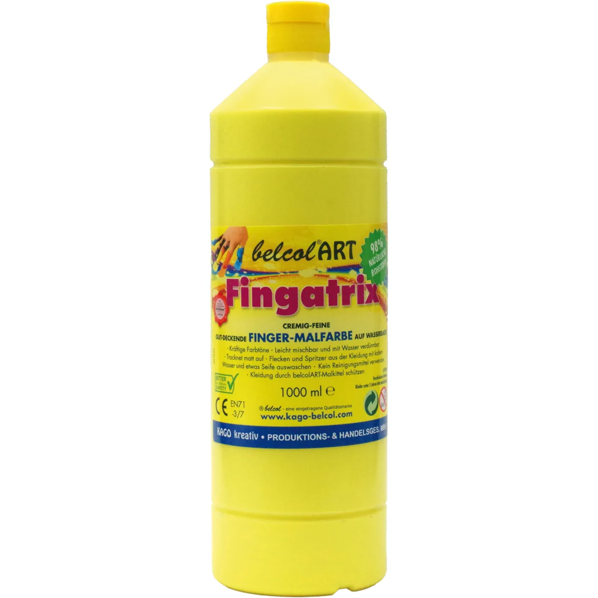 belcolART Fingatrix 1000ml gelb — Eduplay padagogisches Spielzeug Kita