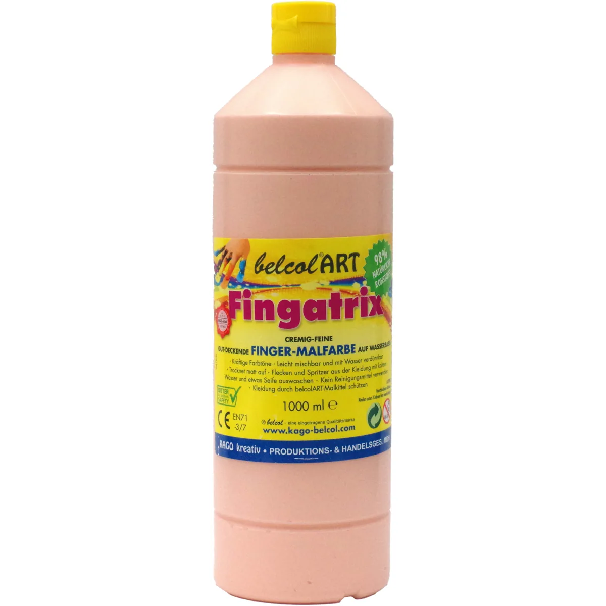 belcolART Fingatrix 1000ml hautfarbig — Eduplay padagogisches Spielzeug Kita