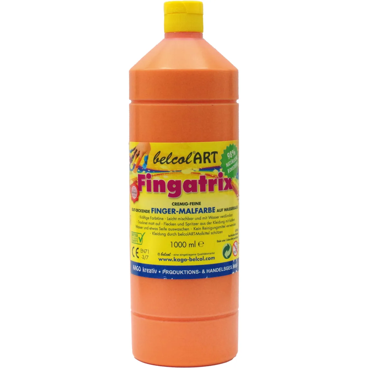 belcolART Fingatrix 1000ml orange — Eduplay padagogisches Spielzeug Kita