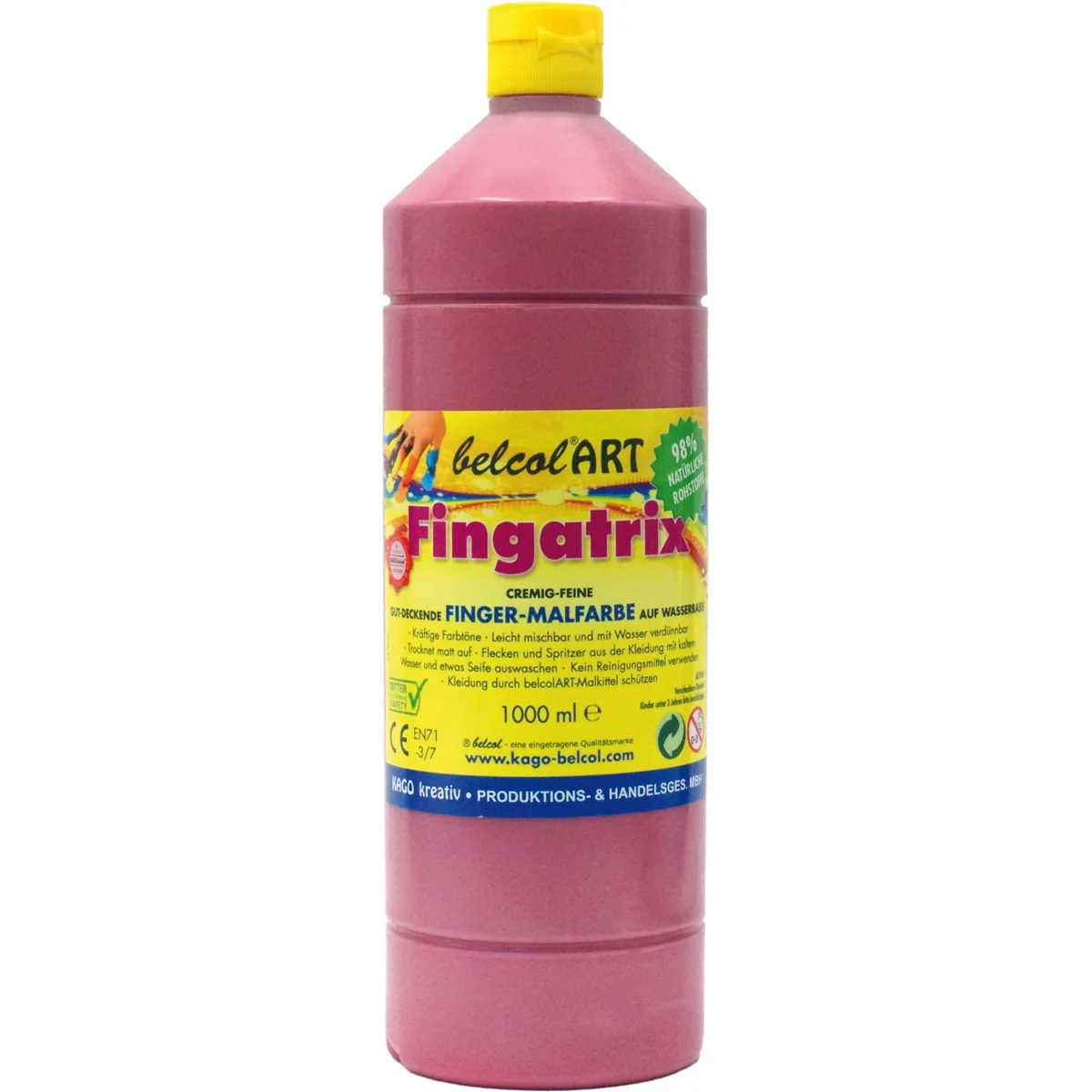 belcolART Fingatrix 1000ml pink — Eduplay padagogisches Spielzeug Kita