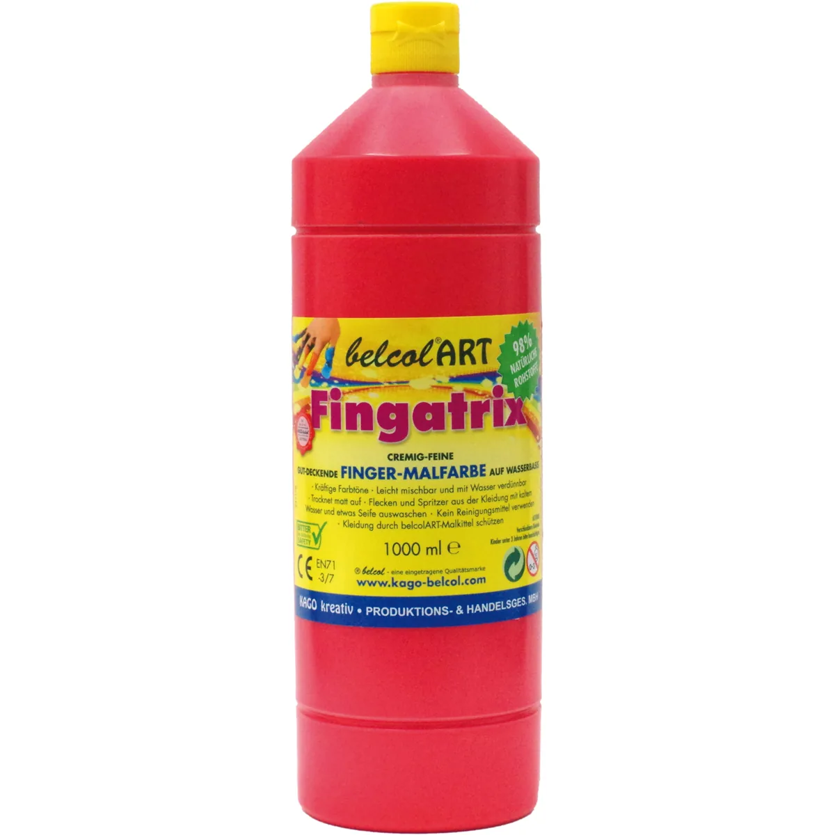 belcolART Fingatrix 1000ml rot — Eduplay padagogisches Spielzeug Kita