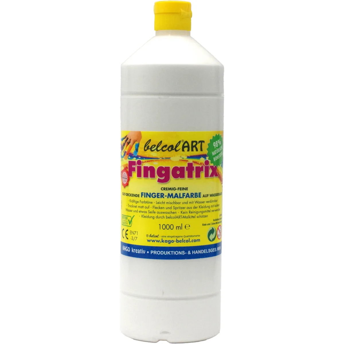 belcolART Fingatrix 1000ml weiss — Eduplay padagogisches Spielzeug Kita