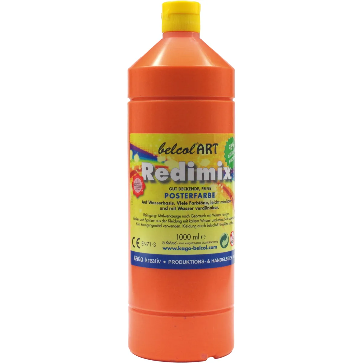 belcolART Redimix 1000ml orange — Eduplay padagogisches Spielzeug Kita