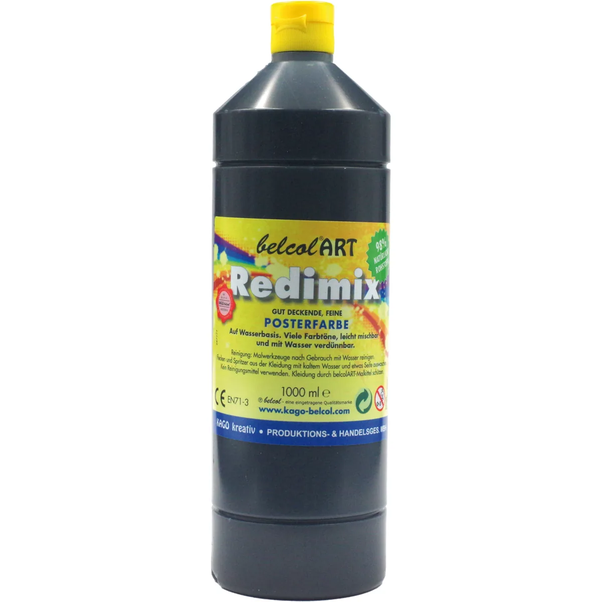 belcolART Redimix 1000ml schwarz — Eduplay padagogisches Spielzeug Kita