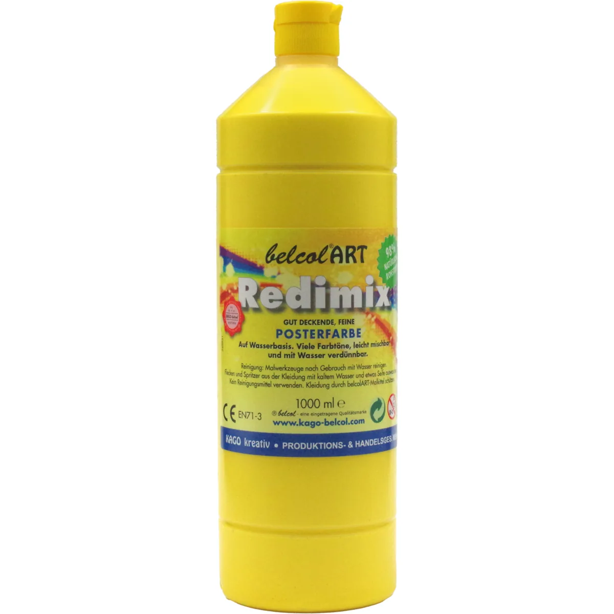 belcolART Redimix 1000ml sonnengelb — Eduplay padagogisches Spielzeug Kita