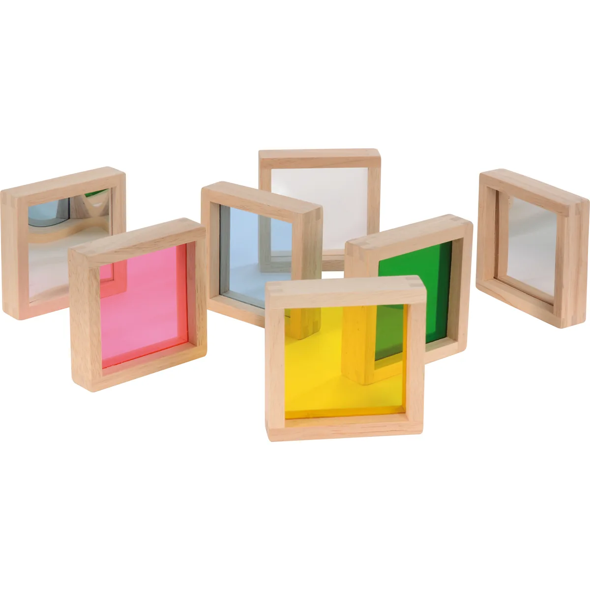 Blocks bunt und Spiegel 7er Set — Eduplay padagogisches Spielzeug Kita