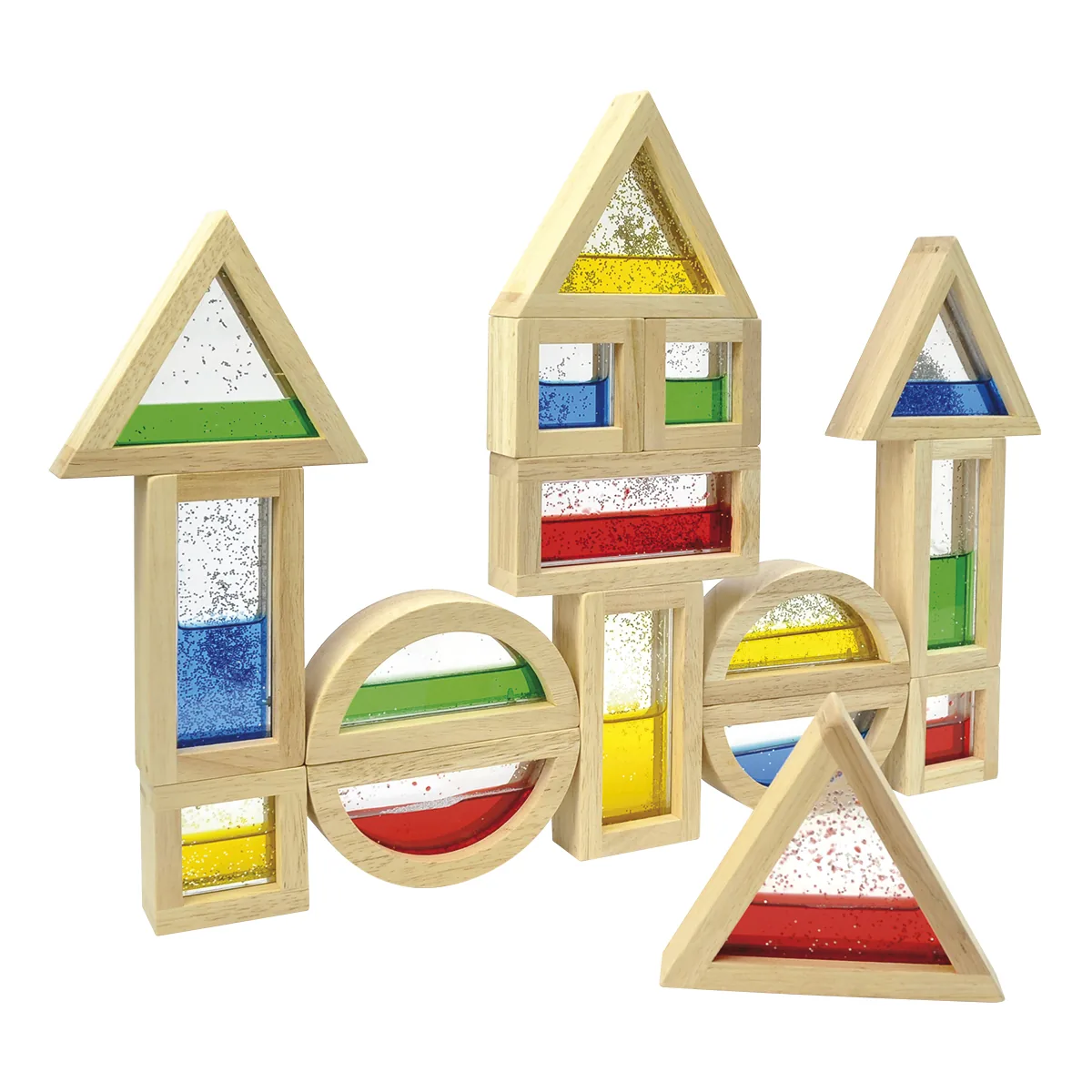 Blocks mit Glitter 16 Teile — Eduplay padagogisches Spielzeug Kita