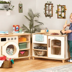 Boston Spielküche & Waschstation Set — Millhouse Lernspielzeug Schule