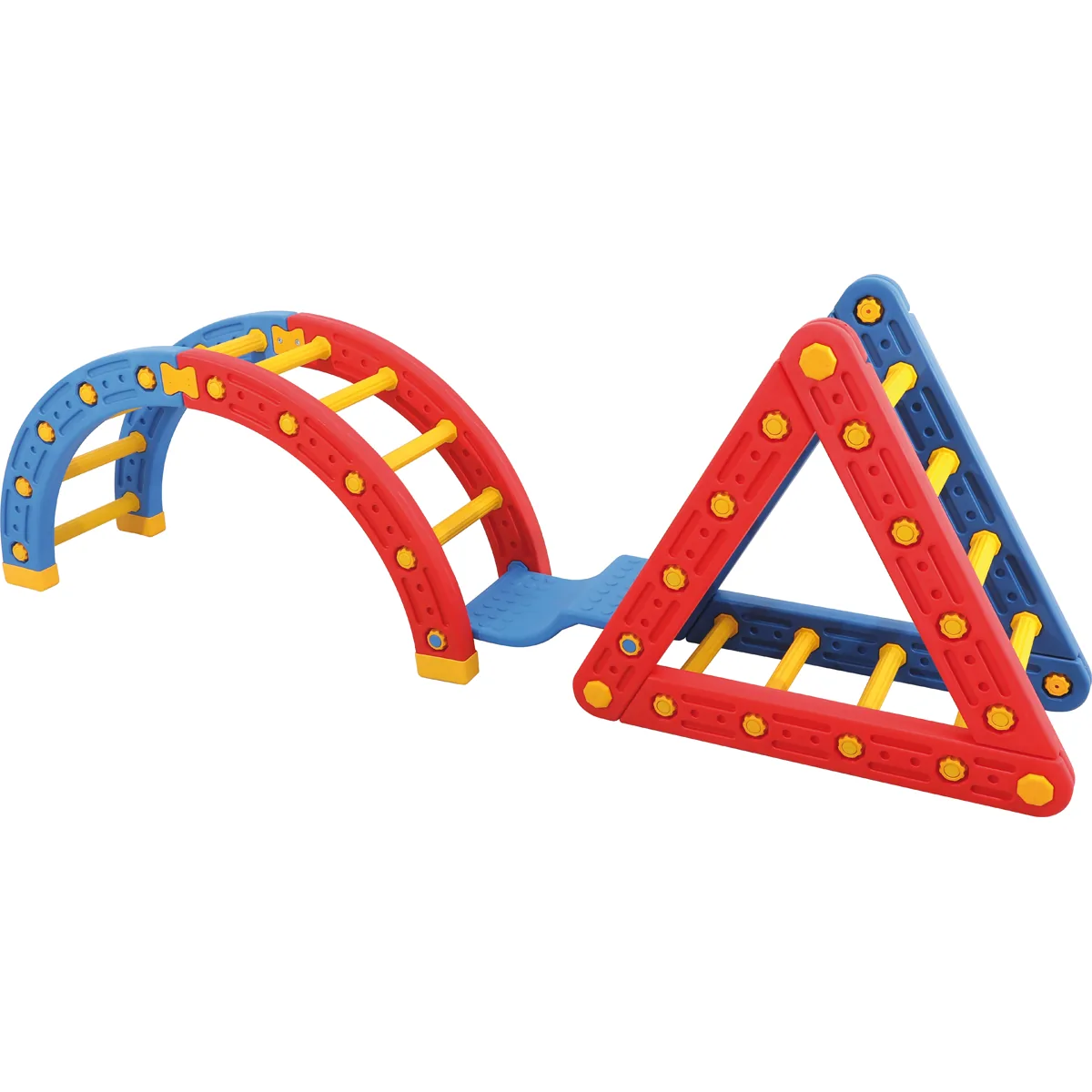 Brücke zu Balancierrad und Kletter Triangle — Eduplay padagogisches Spielzeug Kita Brücke zu Balancierrad und Kletter Triangle — Eduplay padagogisches Spielzeug Kita