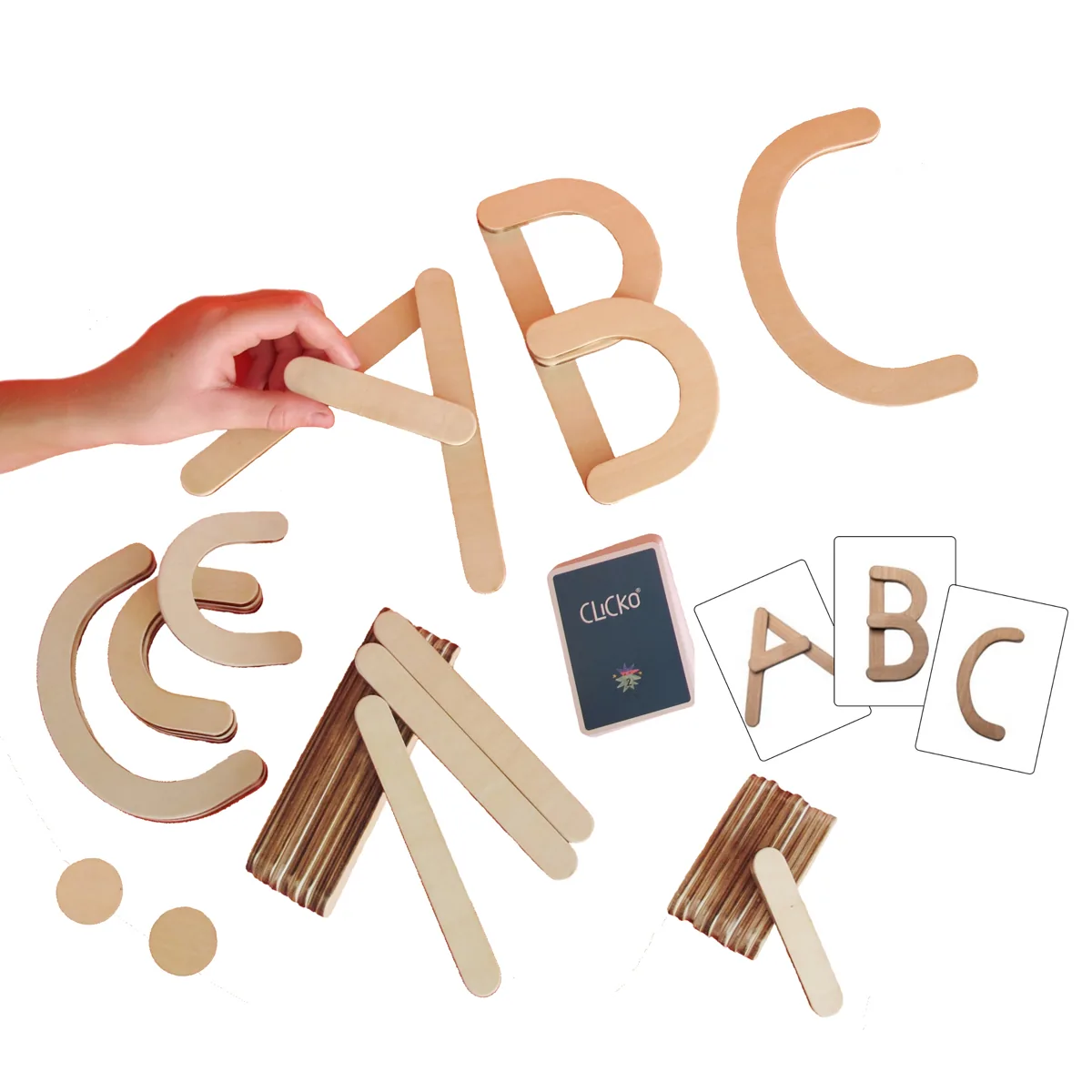 Buchstabenbox groß 38-tlg. — Eduplay padagogisches Spielzeug Kita