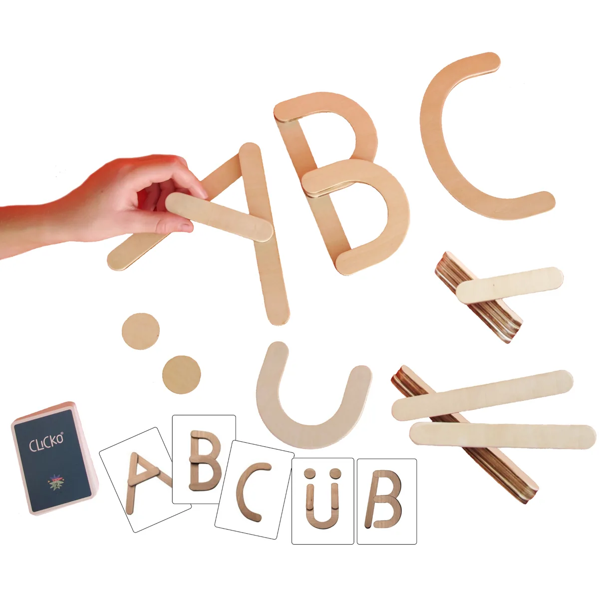 Buchstabenbox klein 20-tlg. — Eduplay padagogisches Spielzeug Kita
