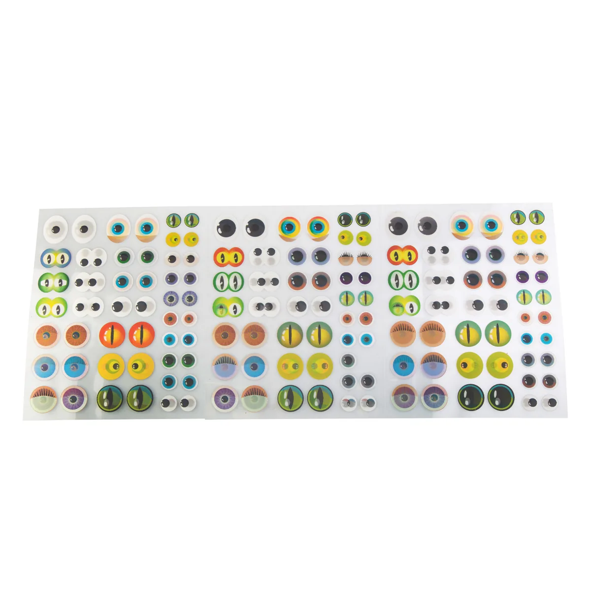 Bunte 3D-Augen flach 144er Set — Eduplay padagogisches Spielzeug Kita