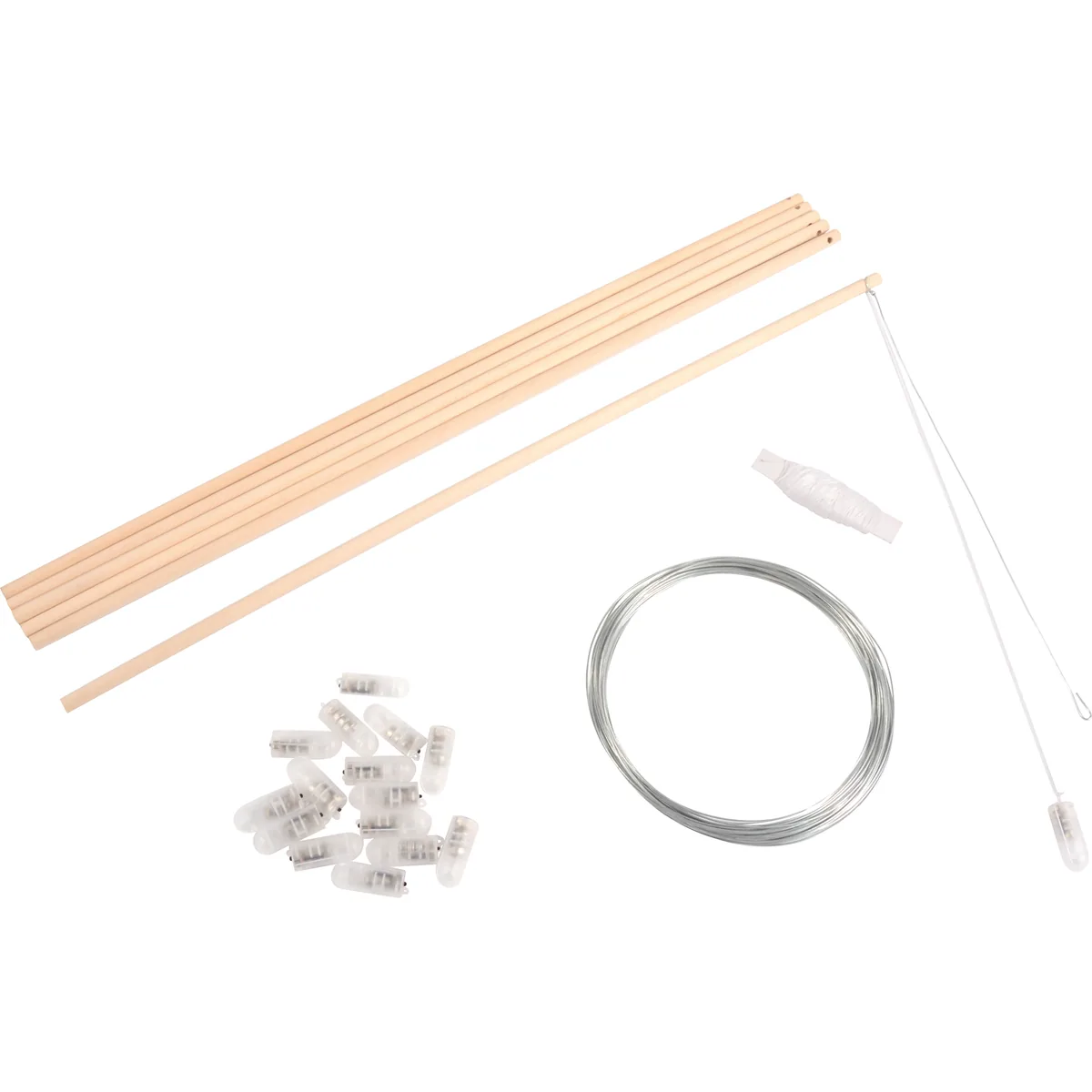 DIY Holzlaternenstab LED 12er Set — Eduplay padagogisches Spielzeug Kita