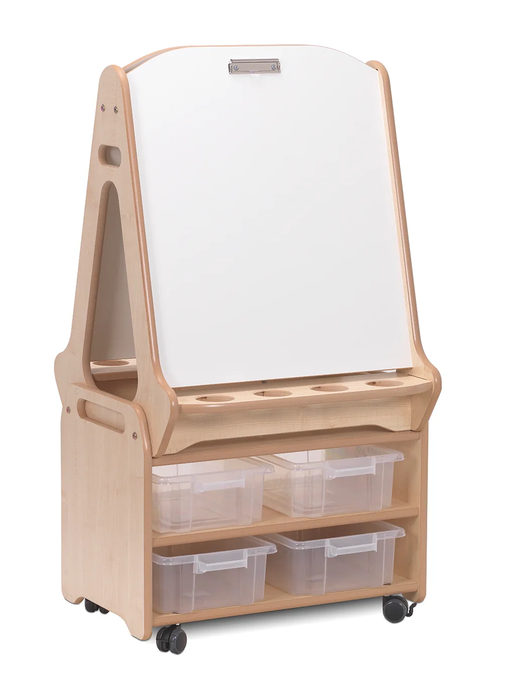 Doppelseitige 2-Stationen-Whiteboard-Staffelei mit hohem Ablagewagen — Millhouse Lernspielzeug Schule Doppelseitige 2-Stationen-Whiteboard-Staffelei mit hohem Ablagewagen — Millhouse Lernspielzeug Schule