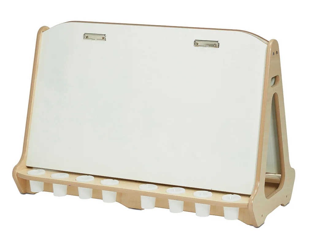 Doppelseitige 4-Stationen-Whiteboard-Staffelei — Millhouse Lernspielzeug Schule