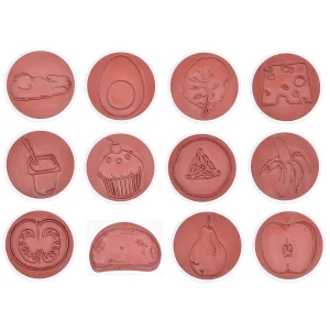 Ernährungsstempel 12er Set — Eduplay padagogisches Spielzeug Kita