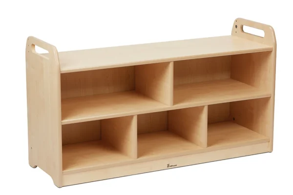 Extra breite Aufbewahrungseinheit mit Rückwand — Millhouse Lernspielzeug Schule