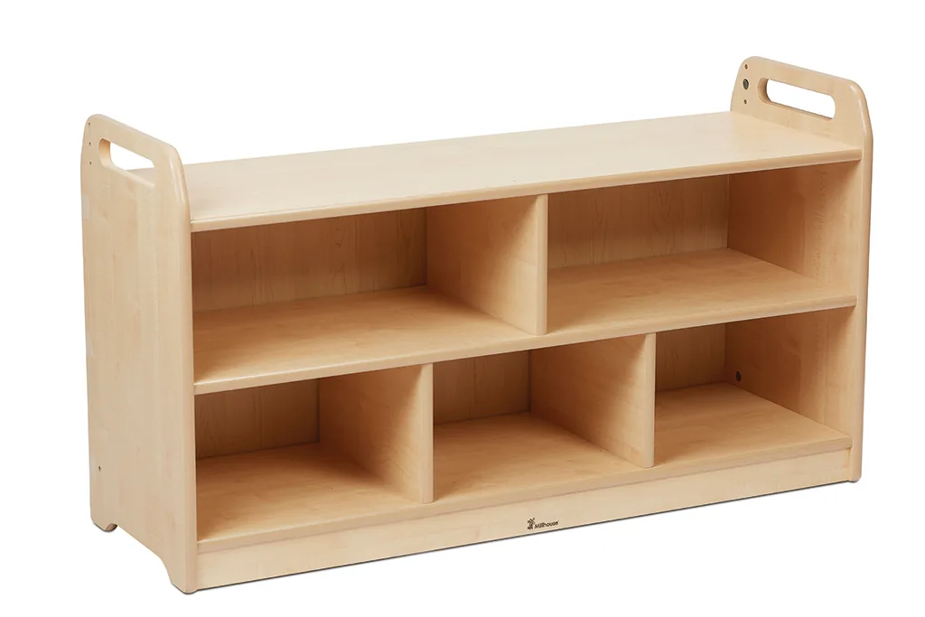 Extra breite Aufbewahrungseinheit mit Rückwand — Millhouse Lernspielzeug Schule Extra breite Aufbewahrungseinheit mit Rückwand — Millhouse Lernspielzeug Schule