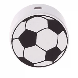 Fußball-Motivperle — Kiki-Ena Bastelmaterial Naturholz Fußball-Motivperle — Kiki-Ena Bastelmaterial Naturholz