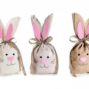 Geschenkbeutel Osterhase — Kiki-Ena Bastelmaterial Naturholz