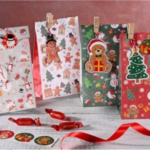 Geschenktüte Weihnachten mit Anhänger — Kiki-Ena Bastelmaterial Naturholz Geschenktüte Weihnachten mit Anhänger — Kiki-Ena Bastelmaterial Naturholz