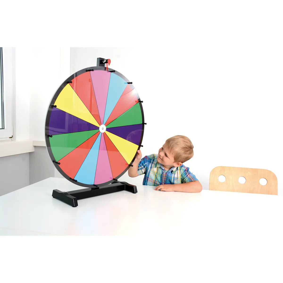 Glücksrad 60 cm farbig inkl. Schwamm & Whiteboardmarker — Eduplay padagogisches Spielzeug Kita