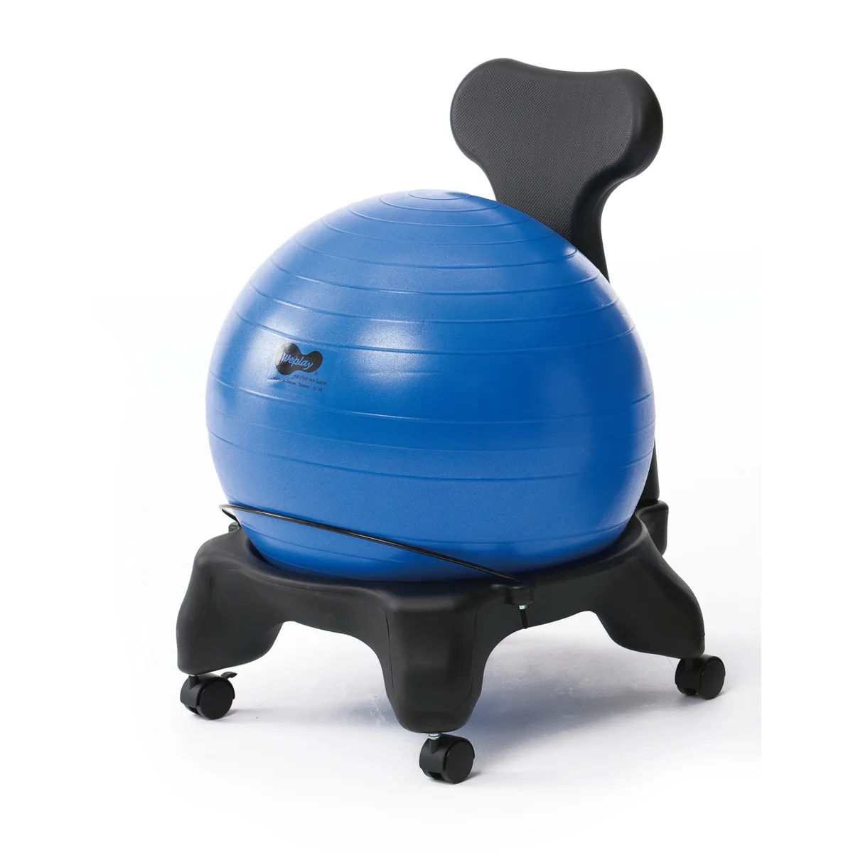 Großer Ball Stuhl schwarz — Kiki-Ena Bastelmaterial Naturholz