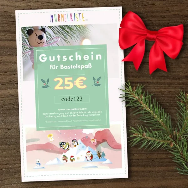 Gutschein 25€ — Kiki-Ena Bastelmaterial Naturholz Gutschein 25€ — Kiki-Ena Bastelmaterial Naturholz