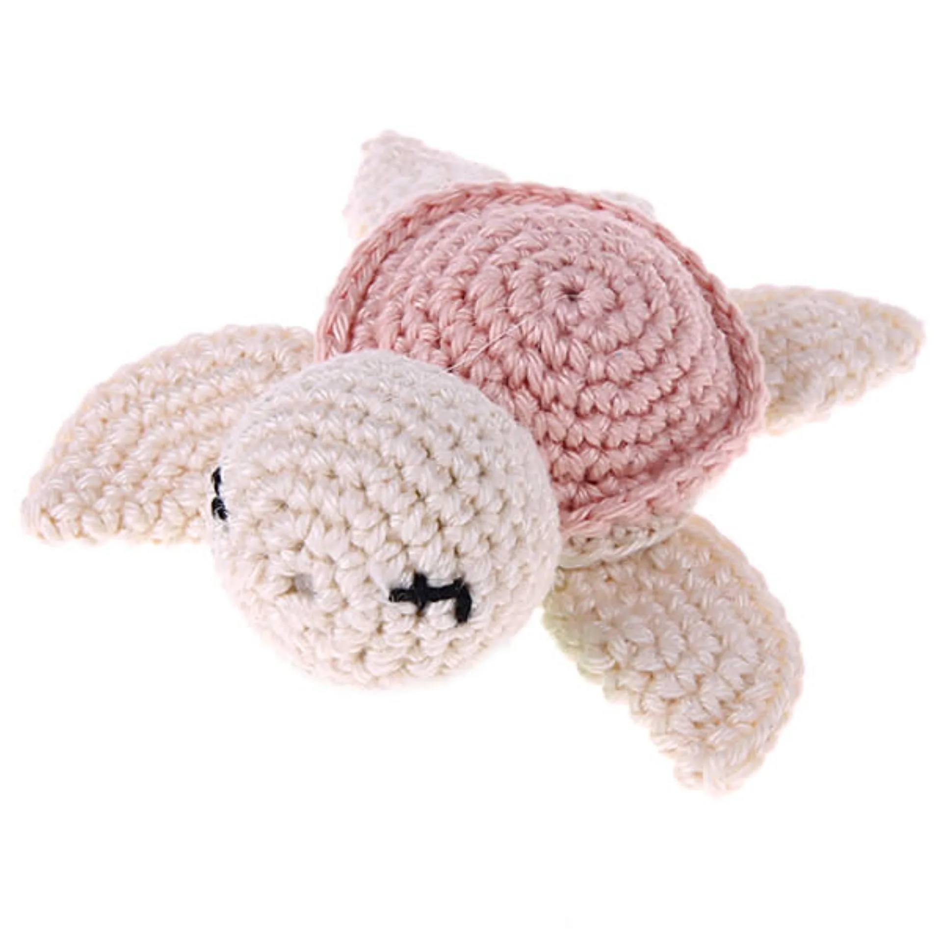 Häkeltier Schildkröte Rosa — Kiki-Ena Bastelmaterial Naturholz