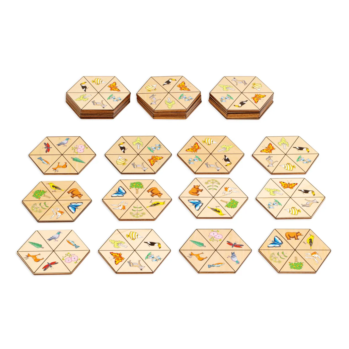 Hexagon nature — Eduplay padagogisches Spielzeug Kita