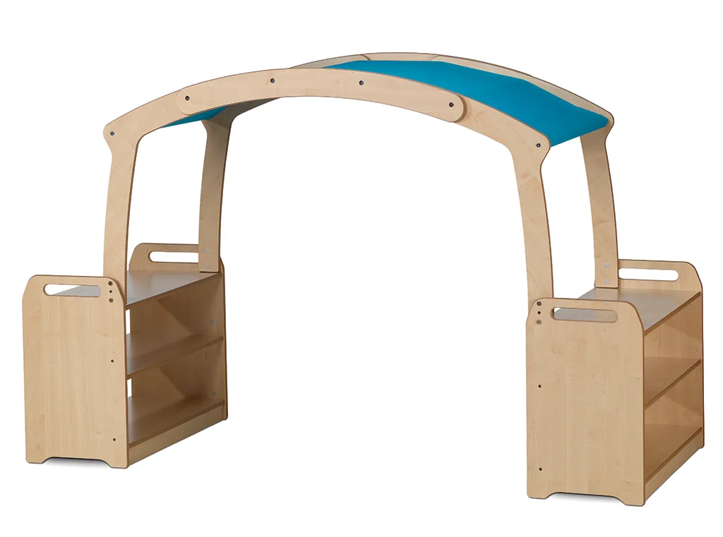Hohes Höhlen-Set – Blaues Dach — Millhouse Lernspielzeug Schule